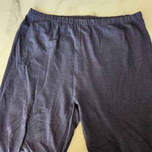 Navy blue comfy cotton leggings 31 inch waist casual couch potato bottoms